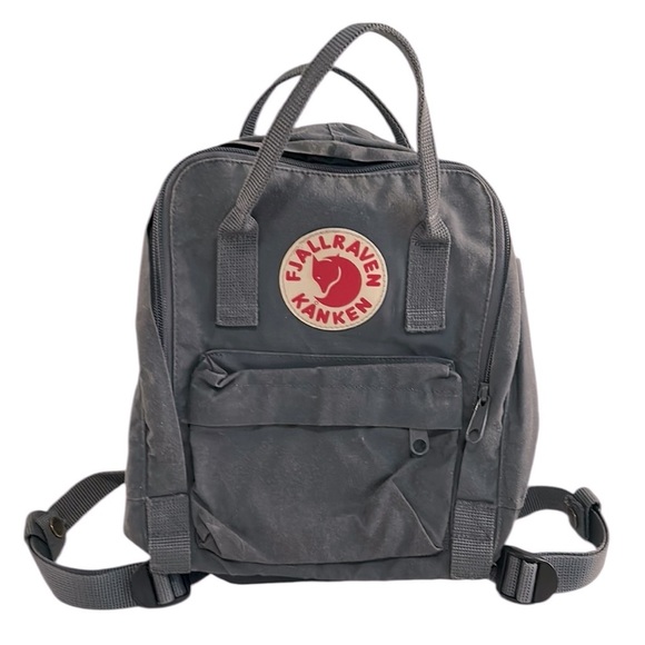 Fjallraven Kanken Gray Polyvinyl Back to School Mini Backpack - Picture 1 of 13